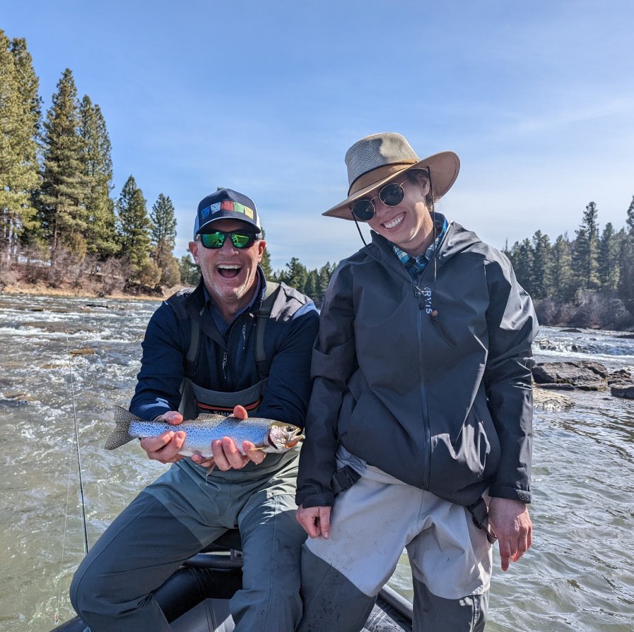 Chris and wife fishing