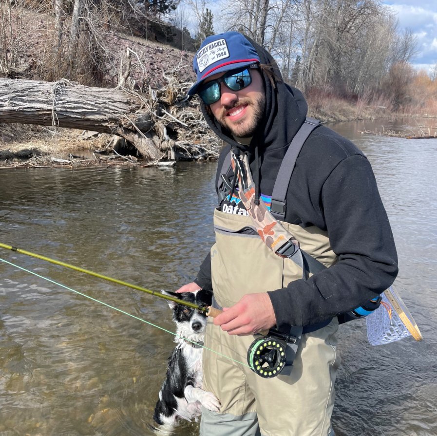 Cam and dog fishing