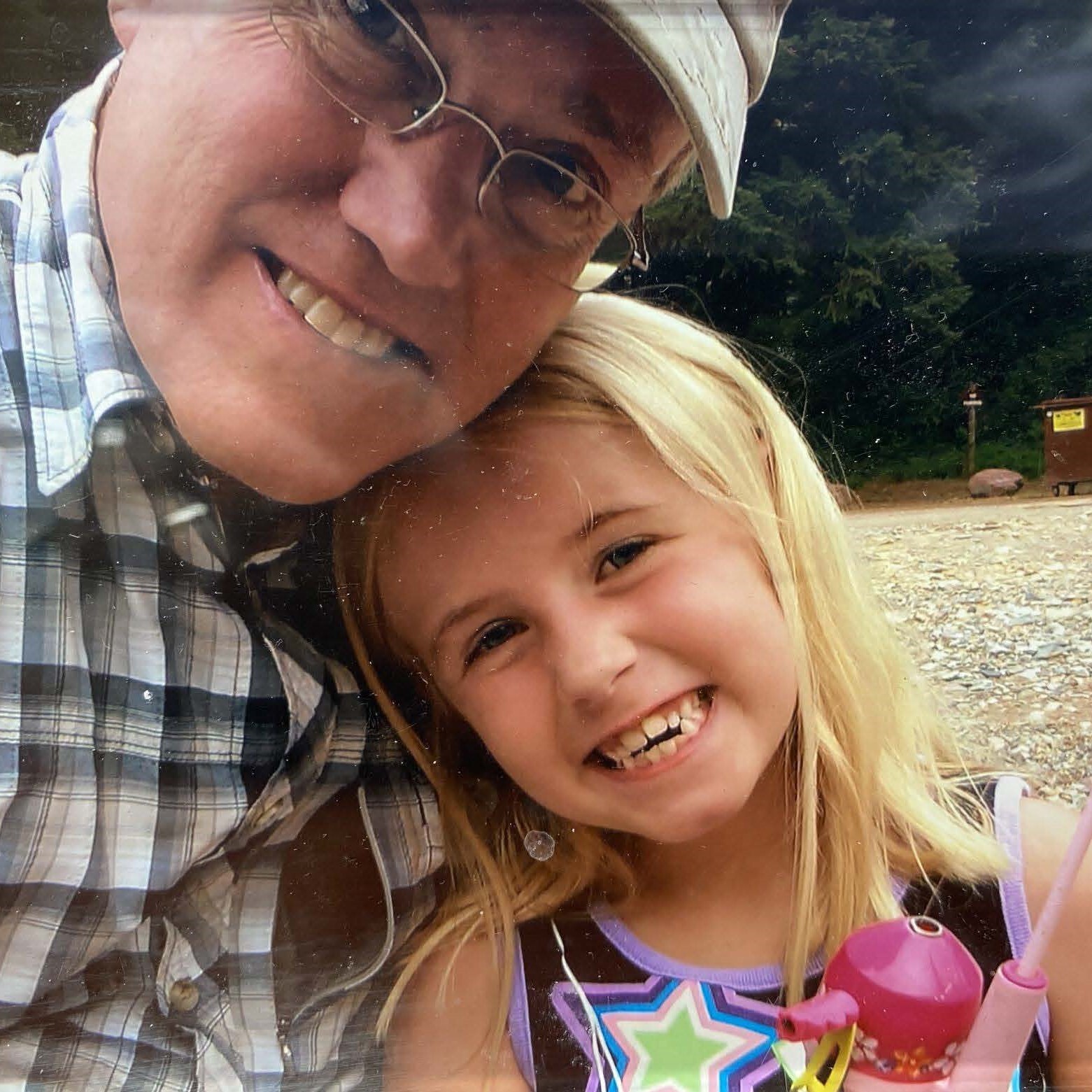 James with young child